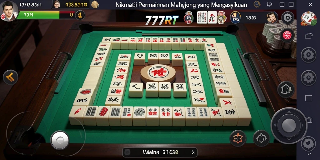 Tangkapan layar utama 777RT menampilkan aksi permainan Mahjong yang seru.