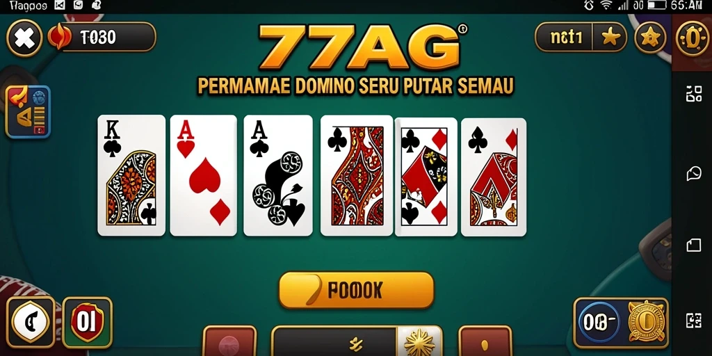 Tampilan permainan Domino yang menarik di 77AG.