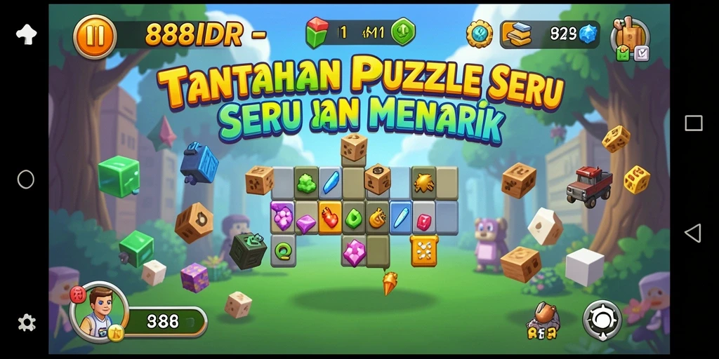 Screenshot gameplay <strong>888IDR</strong> yang menunjukkan tantangan menarik dan pemandangan cerah.