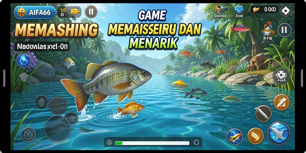 Tampilan gameplay AIFA66 yang menampilkan pengalaman memancing yang seru.