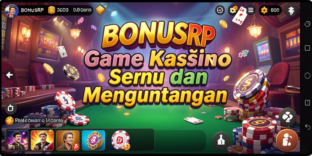 Screenshot gameplay BONUSRP menampilkan suasana kasino yang mendebarkan.