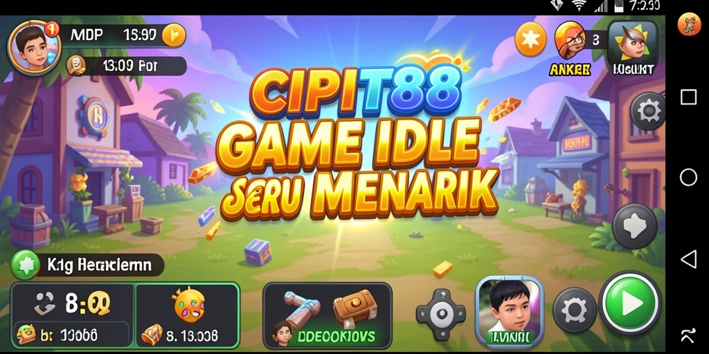 Tampilan gameplay Idle yang menarik dan mengasyikkan.