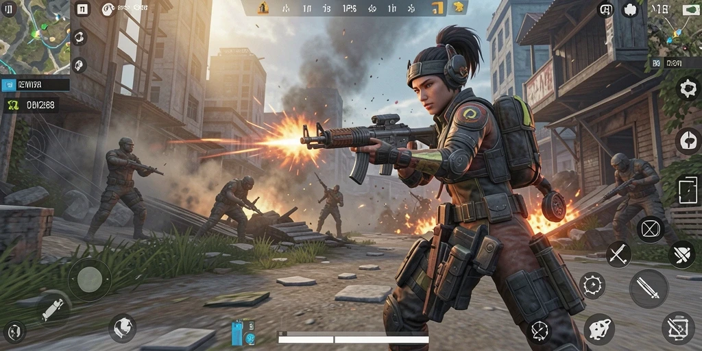 Gameplay seru DEWI288 dengan aksi tembak-menembak yang intens.