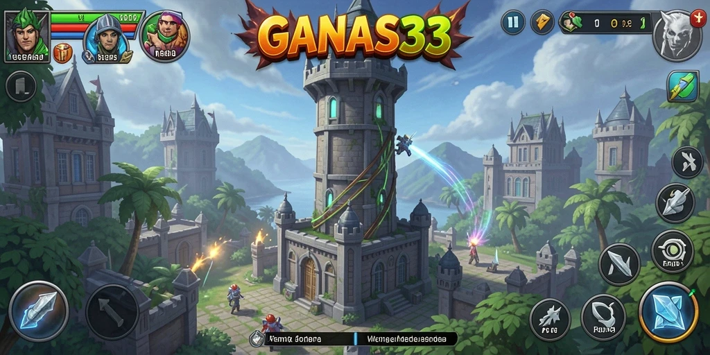 Tampilan mendebarkan dari pertahanan menara di GANAS33.