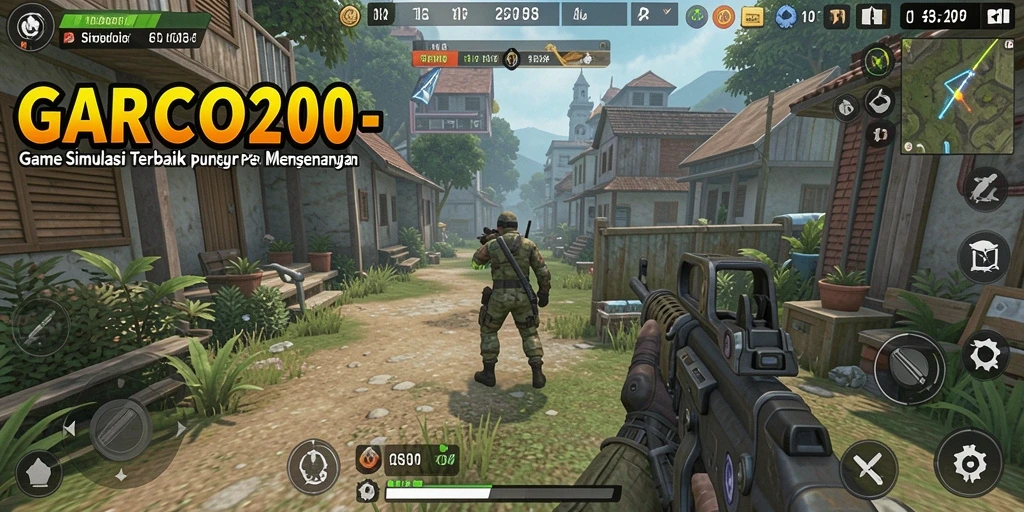 Tampilan gameplay menakjubkan dari GARCO200 dengan suasana simulasi yang mendalam.