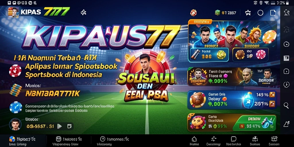 Tampilan gameplay Sportsbook yang menarik dan interaktif di KIPAS777.