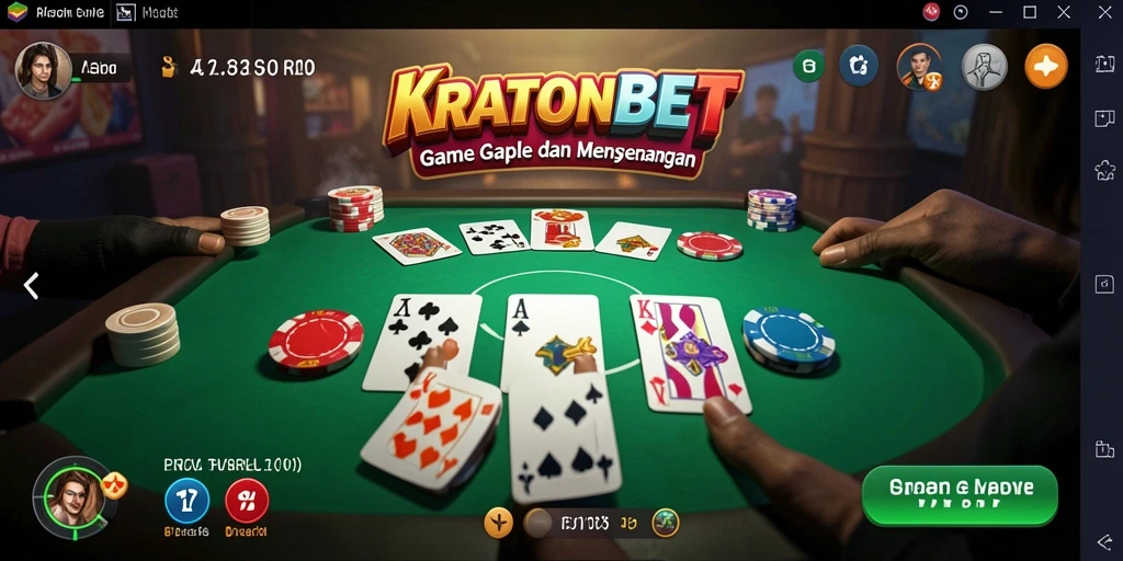 Tampilan gameplay Gaple yang seru dan interaktif.