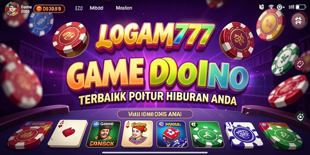 Screenshot utama LOGAM777 menampilkan gameplay seru Domino.