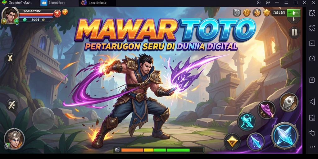 Gameplay seru MAWARTOTO dengan karakter bertarung.