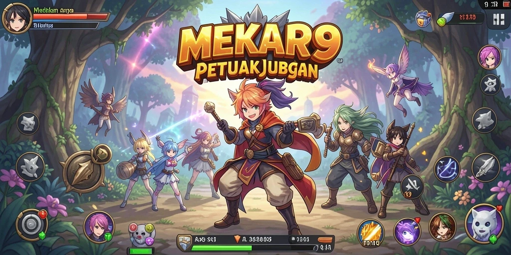 Screenshot dari gameplay MEKAR99 yang penuh warna dan menarik.