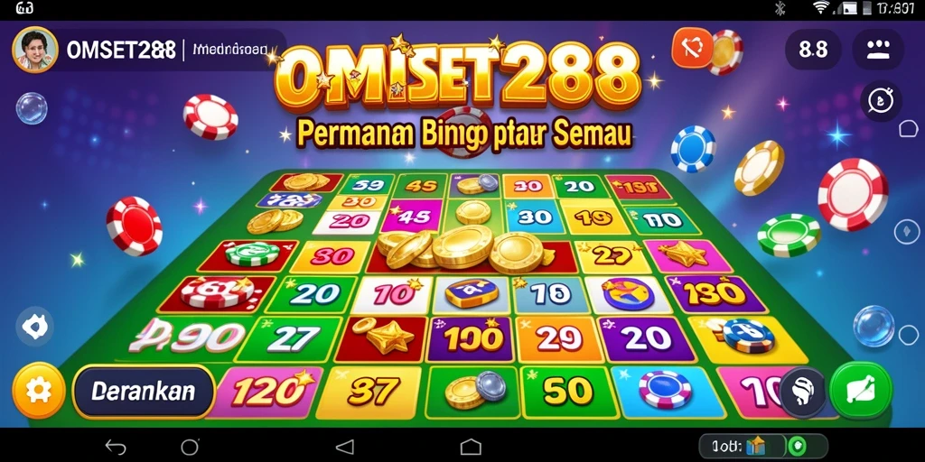 Tampilan gameplay seru dan penuh warna di OMSET288.