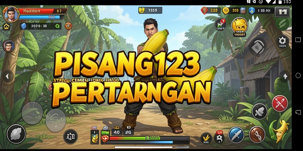 Tampilan gameplay PISANG123 yang menampilkan serangan strategis.