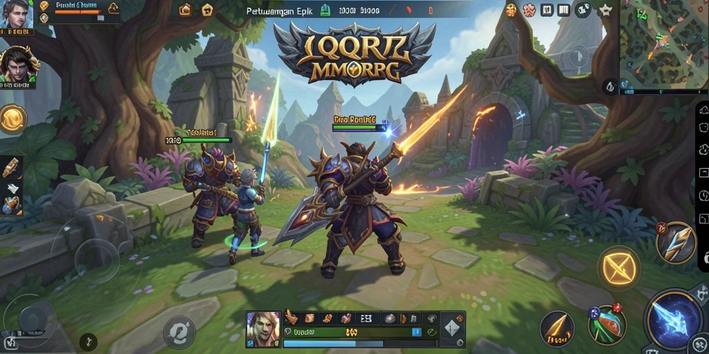 Tampilan gameplay QQRP yang menakjubkan dan penuh aksi.