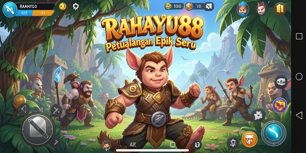 Screenshot menampilkan aksi seru dalam game petualangan RAHAYU88.