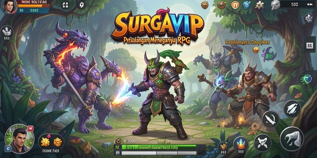 Gameplay RPG SURGAVIP yang menegangkan dan penuh tantangan.