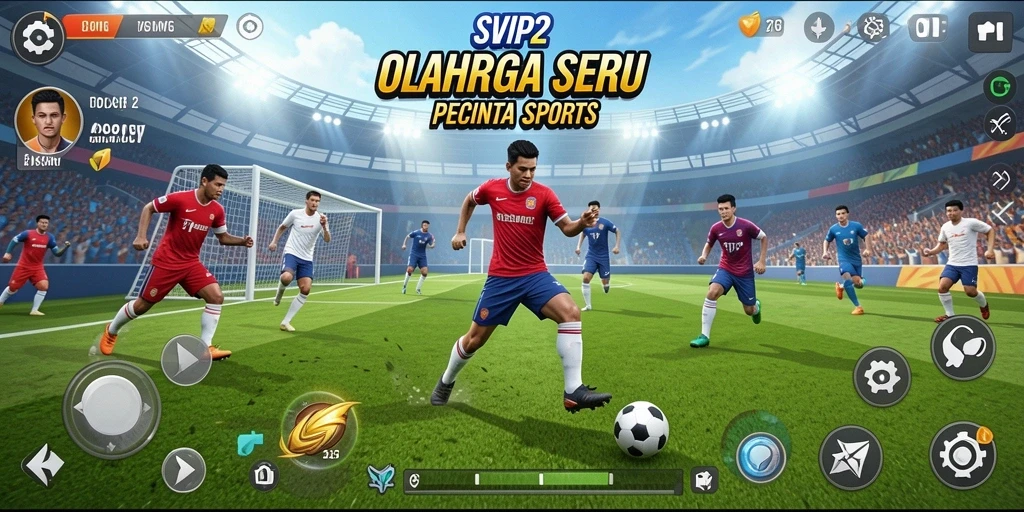 Tampilan gameplay SVIP2 yang mendebarkan dan penuh aksi olahraga.
