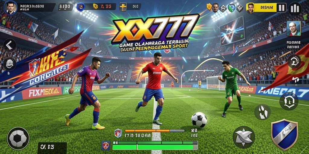Gameplay seru yang menggambarkan berbagai cabang olahraga.